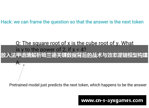 放入法甲语境解析哈兰德关键数据背后的战术与效率逻辑模型构建